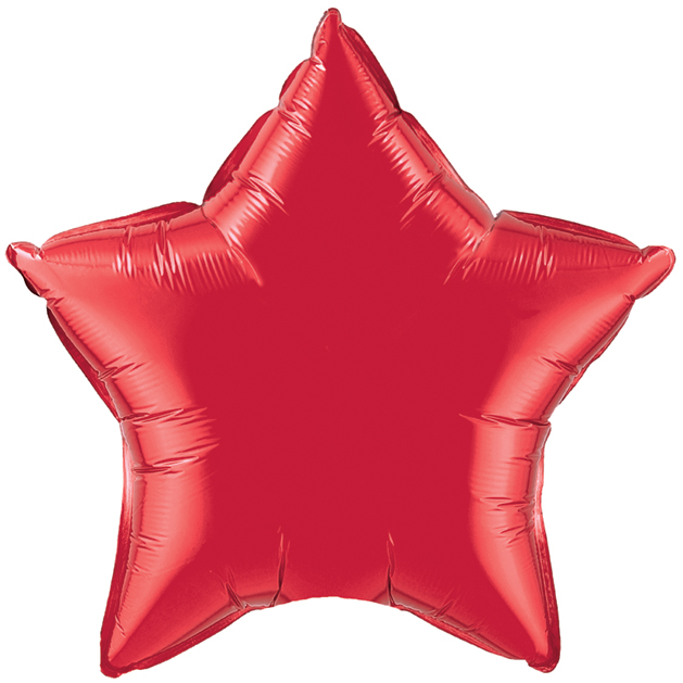 36" Ruby Red Star - Click Image to Close